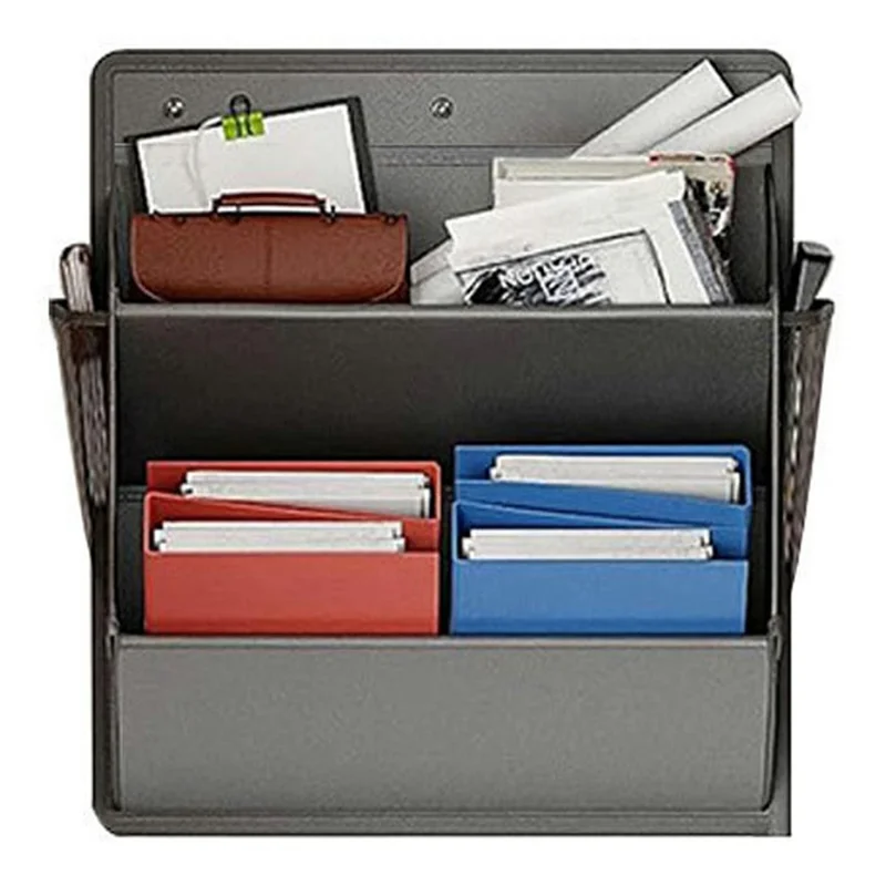 Hanging Shoe Organizer Multi-Purpose Storage Bag Wall Mount Rack for Home / RV / Dorm - Grey