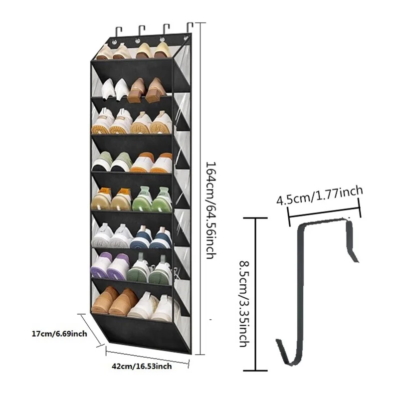 Organizzatore per scarpe a 8 livelli, organizzatore multifunzionale per armadi per la casa