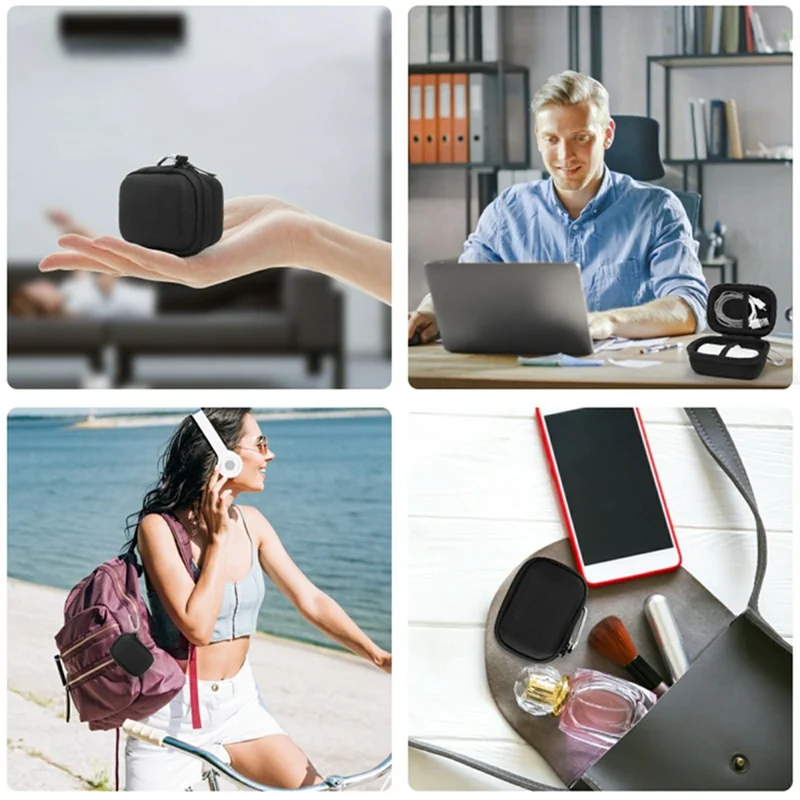 For iWALK Mini  /  LinkPod 3350mAh  /  4500mAh  /  4800mAh Portable Charger Storage Case Travel Organizer Compatible with Anker 621 - Black