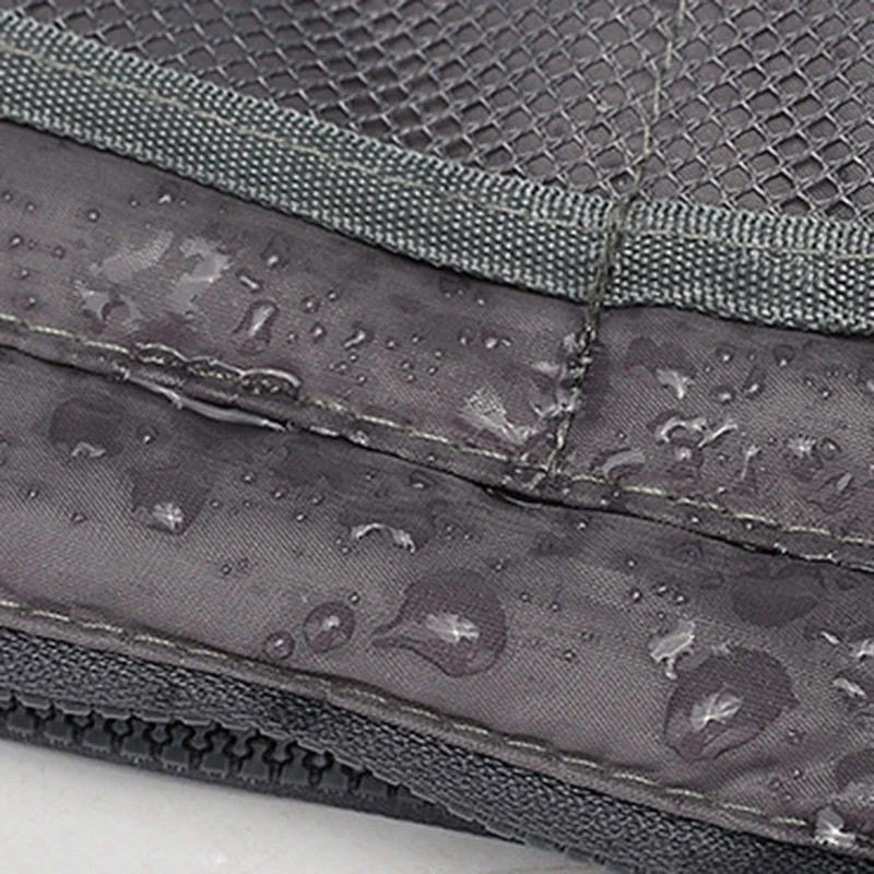 Handbag Organizer Multi-function Ladies Insert Expandable Liner Bag Pouch Zipper Closure Cosmetic Organizer Travel Tidy Bag with Handle - Coffee