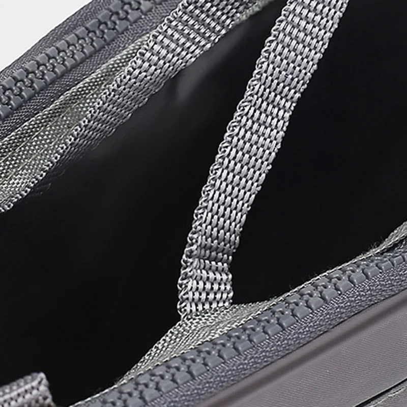 Handbag Organizer Multi-function Ladies Insert Expandable Liner Bag Pouch Zipper Closure Cosmetic Organizer Travel Tidy Bag with Handle - Coffee