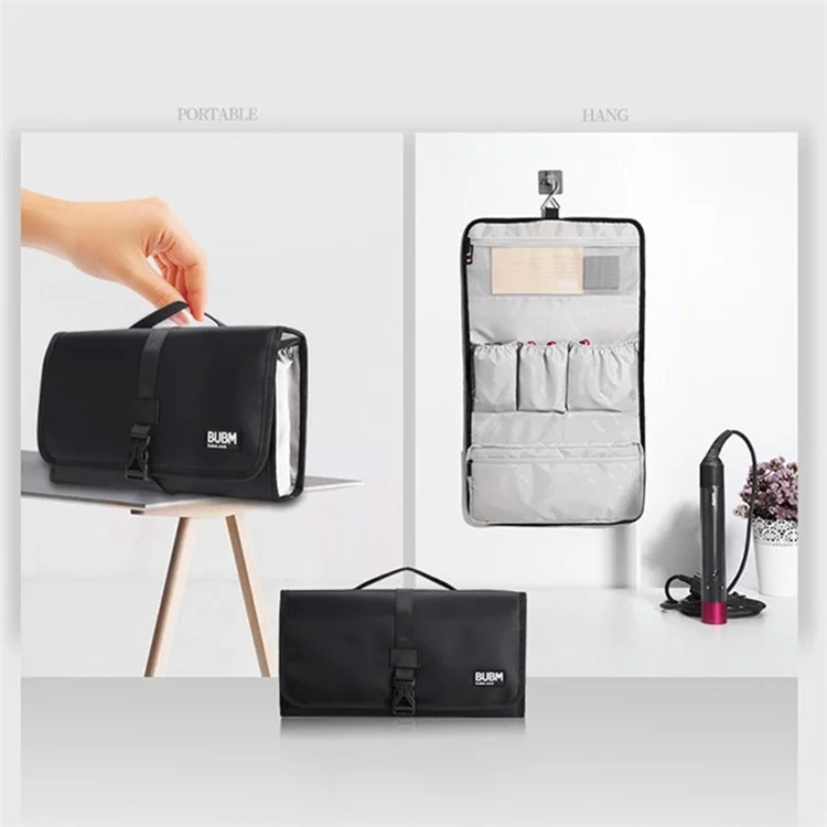 BUBM JFQ-T Para Dyson Airwrap Styler Bag Bolsa de Proteção Bolsa Portátil à Prova de Poeira Bolsa de Armazenamento Organizador - Preto