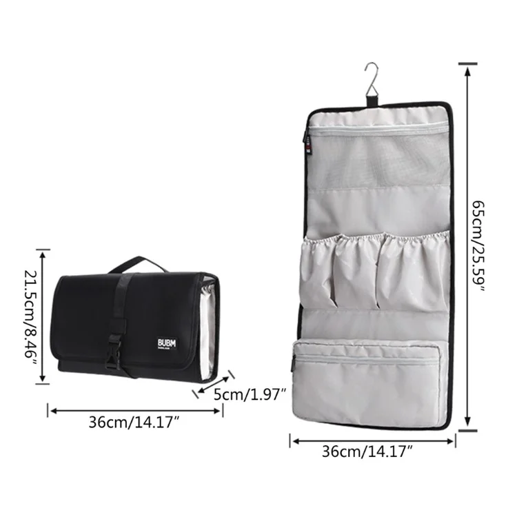 BUBM JFQ-T Para Dyson Airwrap Styler Bag Bolsa de Proteção Bolsa Portátil à Prova de Poeira Bolsa de Armazenamento Organizador - Preto