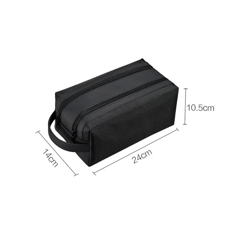 Travel Toiletry Bag for Man Waterproof Double Zipper Dry / Wet Storage Bag Portable Organizer