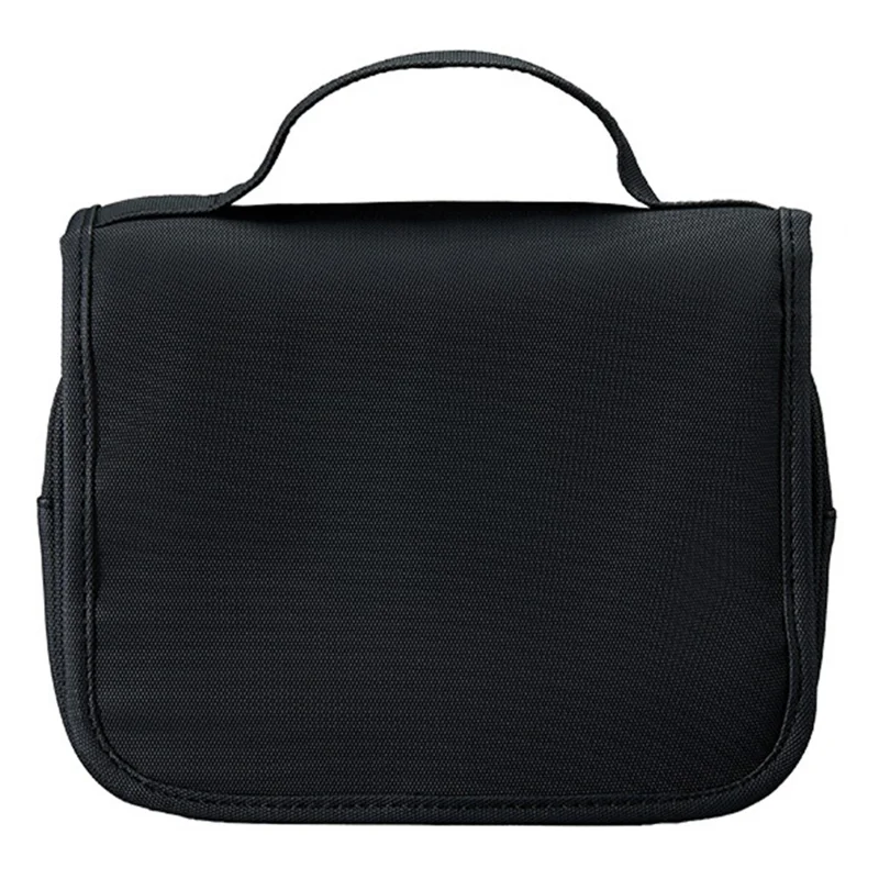 Waterproof Travel Toiletry Bag Portable Wet Dry Separation Foldable Hanging Cosmetic Organizer Bag - Black