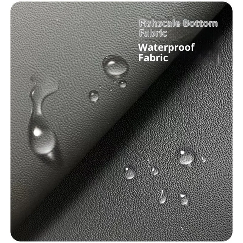 Bolsa de Aseo de Viaje con Separación Seca y Húmeda, Espejo Incorporado, Impermeable y Plegable para Maquillaje con Gancho - Negro