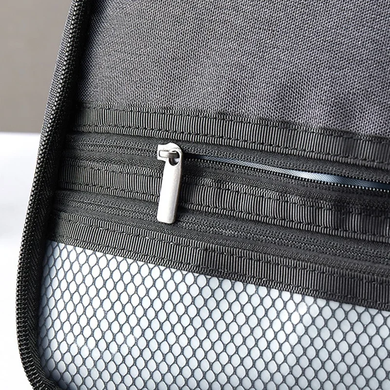 Portable Travel Toiletry Bag Waterproof Oxford Fabric Foldable Makeup Storage Bag with Hook