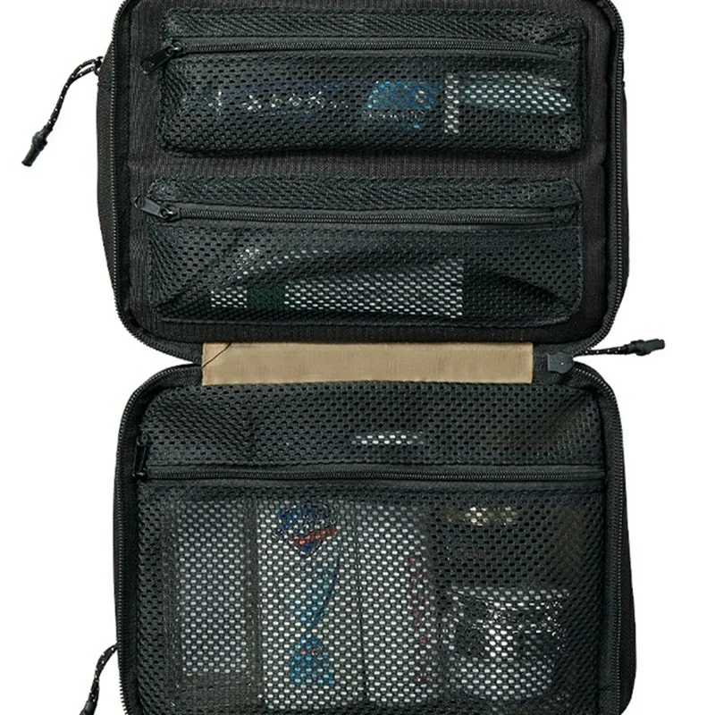 Большая вместительная складная косметичка, водонепроницаемая, с подвесным зеркалом для путешествий