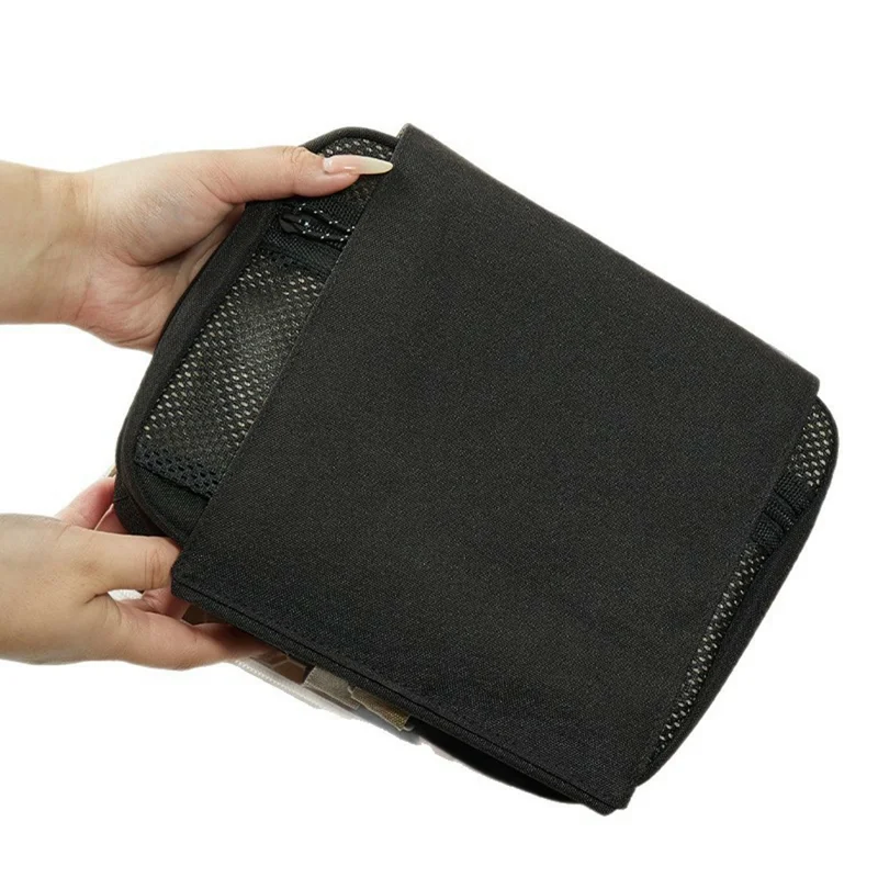 Большая вместительная складная косметичка, водонепроницаемая, с подвесным зеркалом для путешествий