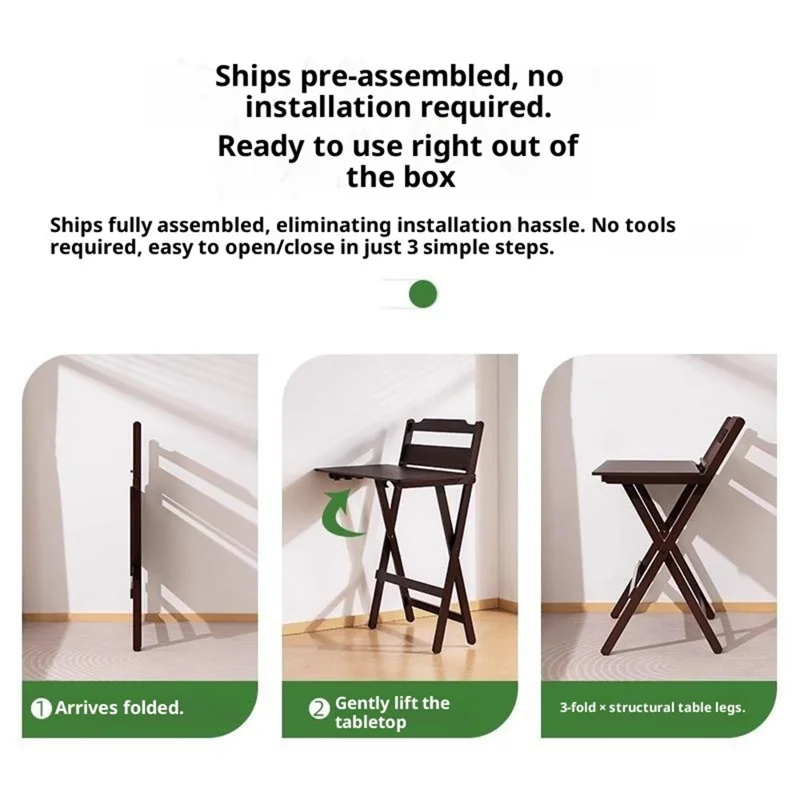 2575DGNZDZ-05 Size XL Adjustable Height Folding Computer Desk Home Office Study Bedside Corner Table with Bookshelf, 79cm x 45cm x 87cm - Wood Color