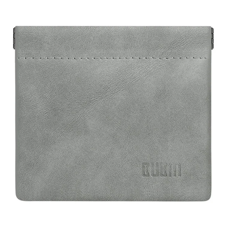 Bubm Tkb Imperméable PU en Cuir Poche en Cuir U Disk Data Cable Écouteurs de Rangement, Taille S - Gris Foncé