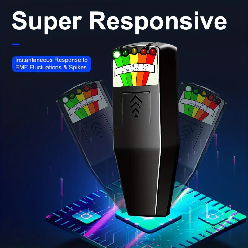جهاز كشف الإشعاع الكهرومغناطيسي، عداد EMF محمول لاختبار الترددات العالية RF / EMF / EMR للمنزل / الصناعة / الاستخدام الطبي