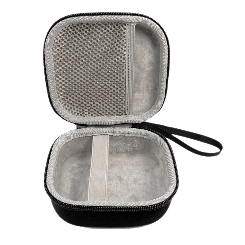 For Bose SoundLink Micro 2nd Gen Portable Bluetooth-Compatible Speaker Hard Protective Case Shockproof Storage Bag - Black + Grey