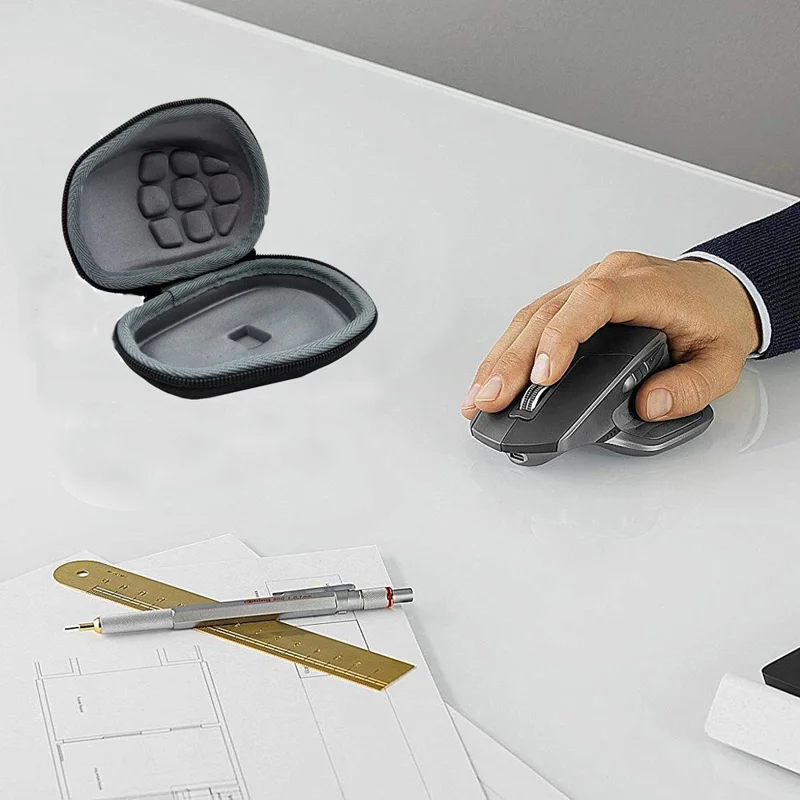 Custodia rigida per mouse portatile Logitech MX Master 4 / 3S - Nero Grigio