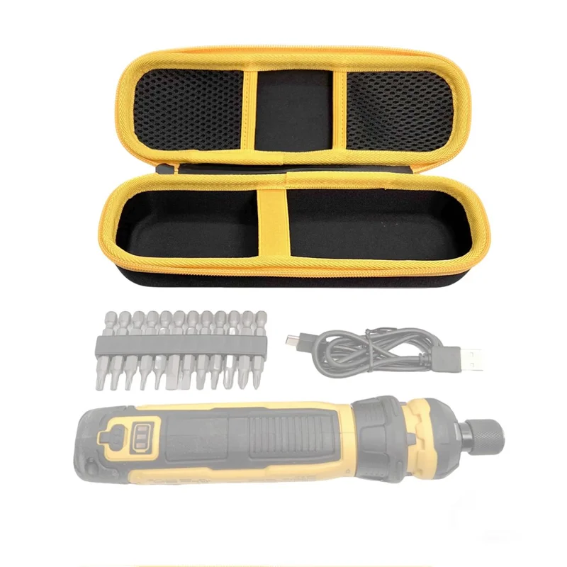 DWHT66719 För DEWALT Akvridskruvmejsel och Bitar, Förvaringslåda för Elvridskruvmejsel, Stötsäker Förvaringslåda