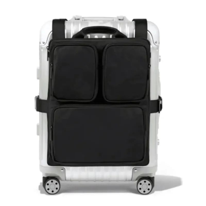 Large Capacity Boarding Case Hanging Bag Multifunctional Extended Capacity Suitcase Additional Bag - Black