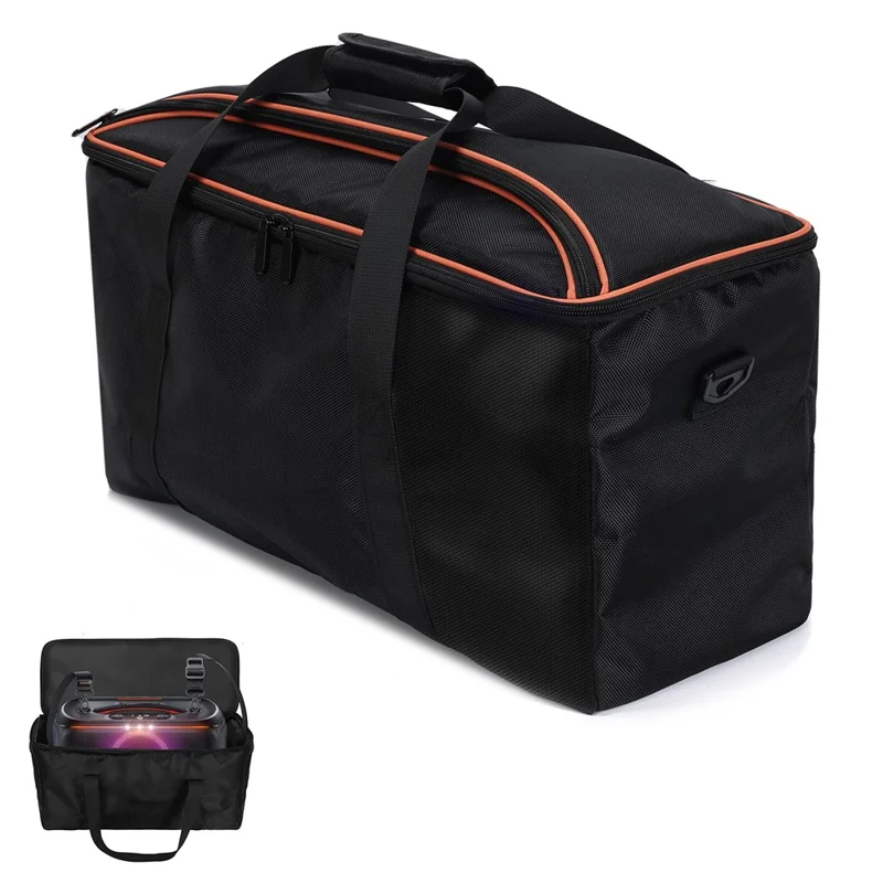 For JBL PartyBox On-The-Go 2 Speaker Carrying Case Dust-Proof Portable Storage Bag Shock Protection with Shoulder Strap