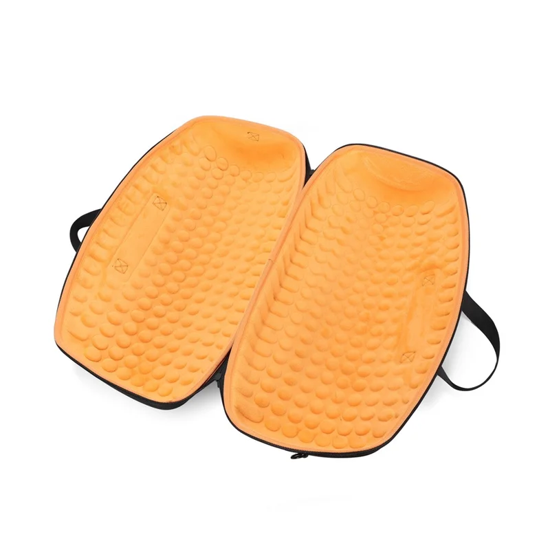 For JBL Boombox 4 Speaker Carrying Case Portable Protective Storage Bag Shockproof with Shoulder Strap - Black  /  Orange