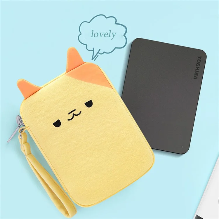 Bubm BM01001005 Bob de Rangement à Double Couche à Double Couche Dessin Animé Cable Organisateur Résistant Aux Accessoires de Voyage - Chat