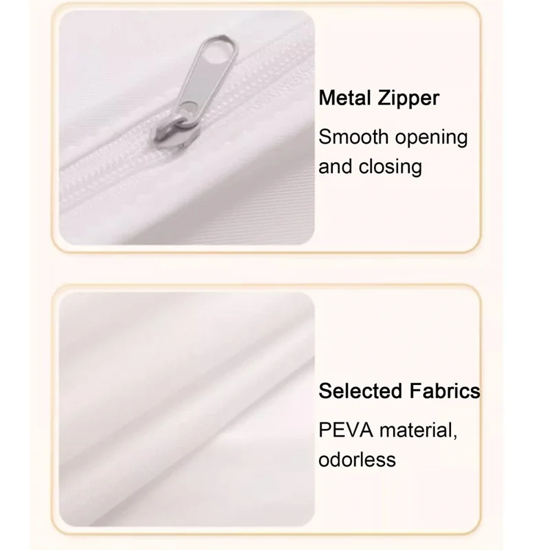 Clothes Garment Cover 80 x 60 x 90cm Hanging Dust Bag For Wardrobe Storage Clear Window