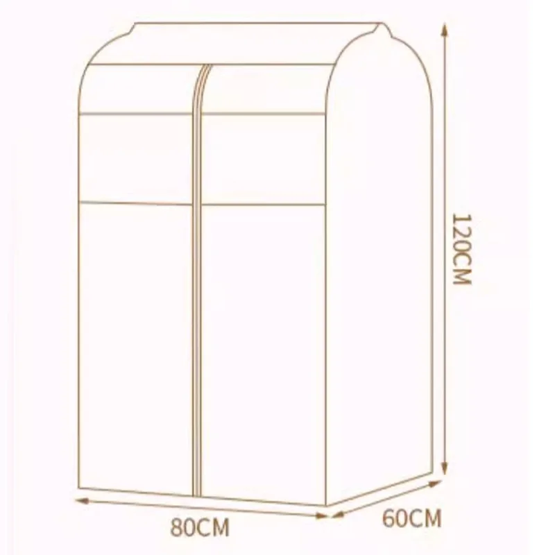 Housse de Rangement pour Vêtements, Sacs de Rangement avec Fenêtre Transparente pour Penderie, 80 x 60 x 120 cm