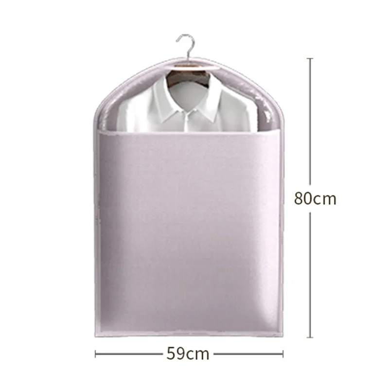 Garment Dust Cover Small Size 80 x 59cm Hanging Clothes Protector Bag Washable Breathable Closet Storage