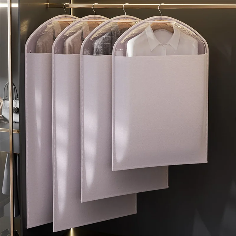 Housse de Rangement pour Vêtements, Sacs de Protection Accrochables, Lavable et Respirante, Grande Taille 128 x 59 cm