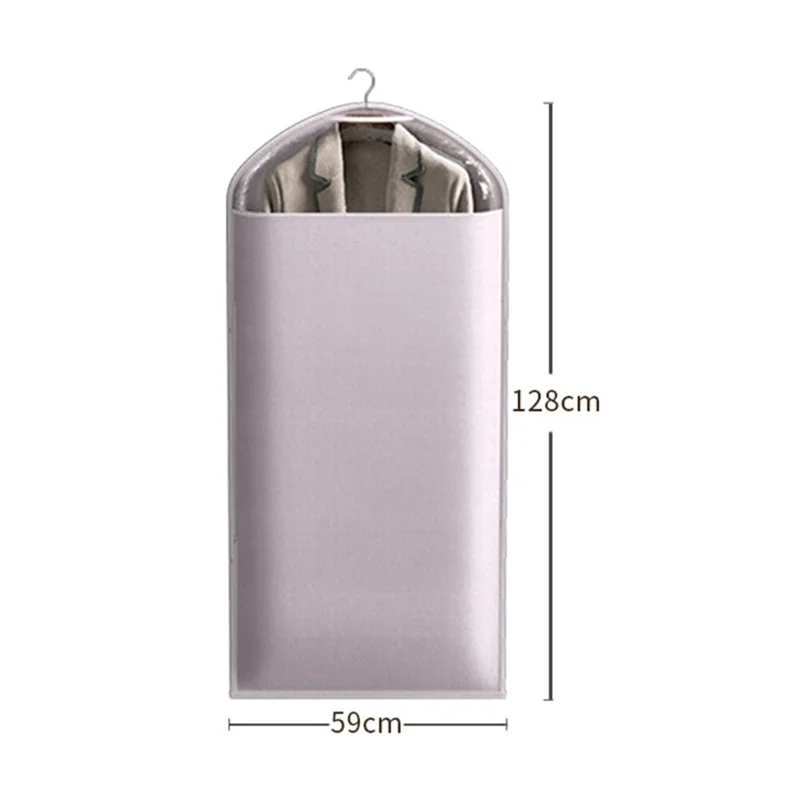 Housse de Rangement pour Vêtements, Sacs de Protection Accrochables, Lavable et Respirante, Grande Taille 128 x 59 cm