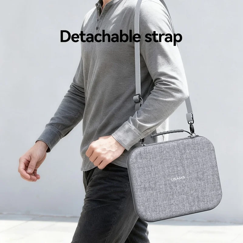 USAMS Jane07 Carrying Case for 12.6 Inch Laptops, Tablets Storage Bags EVA Hard Shell Sleeve with Plush Cushion / Shoulder Strap