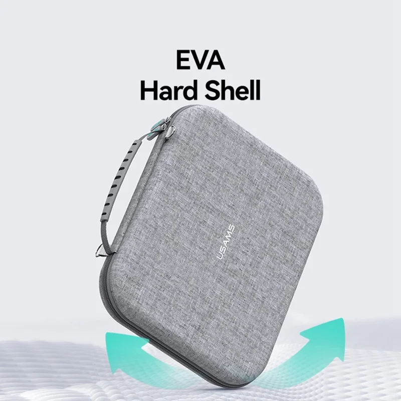 USAMS Jane07 Carrying Case for 12.6 Inch Laptops, Tablets Storage Bags EVA Hard Shell Sleeve with Plush Cushion / Shoulder Strap