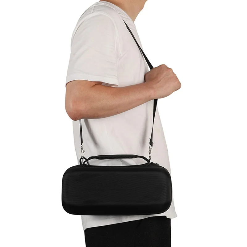 For Bose SoundLink Plus Speaker Portable Travel Case EVA Hard Shell Storage Bag with Shoulder Strap - Black  /  Grey