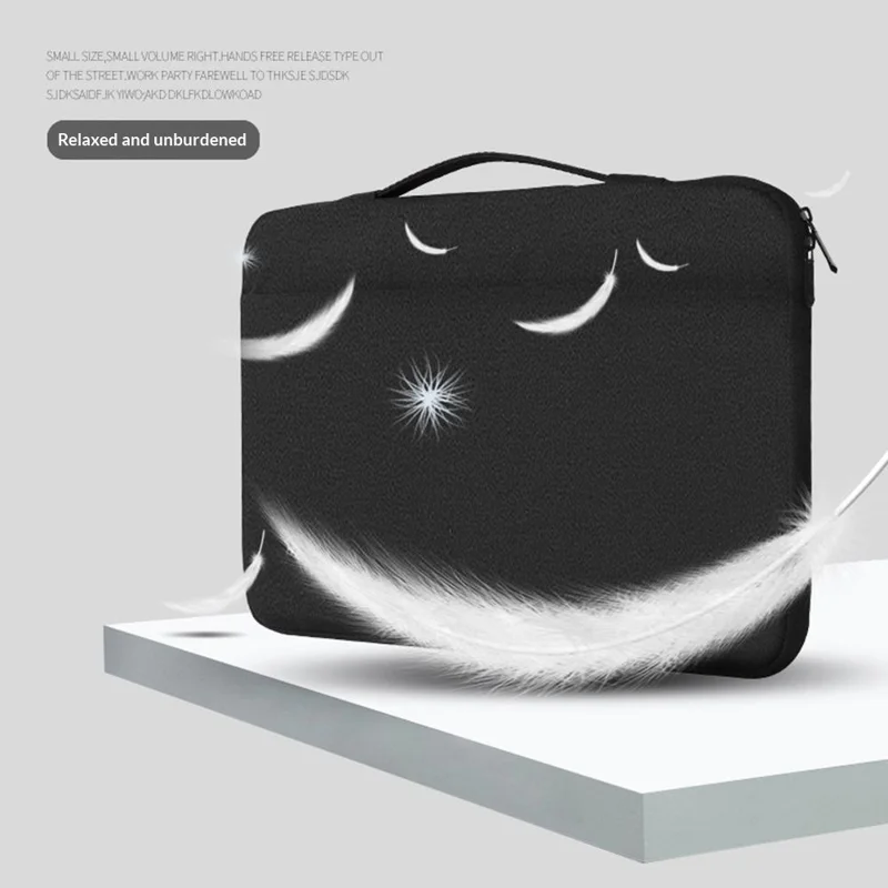 Laptop Case 11.6-12.5 inch Portable Laptop Sleeve Bag Waterproof Oxford Cloth Computer Sleeve with Front Pocket - Dark Grey