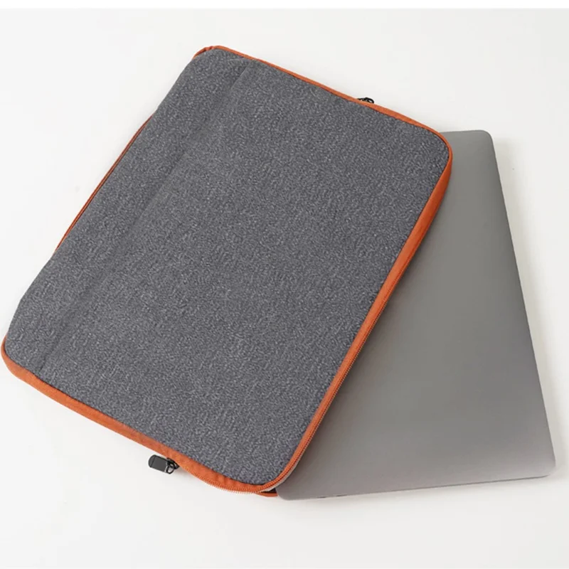 Laptop Case 11.6-12.5 inch Portable Laptop Sleeve Bag Waterproof Oxford Cloth Computer Sleeve with Front Pocket - Dark Grey