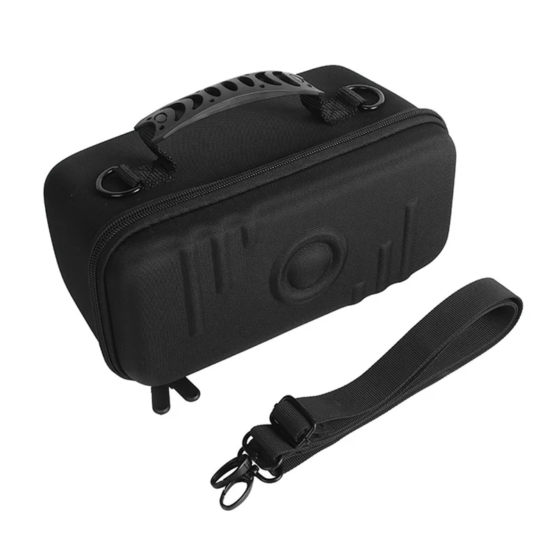 For Marshall Middleton II Speaker Storage Bag Hard EVA Shell with Shoulder Strap - Black / Grey Liner