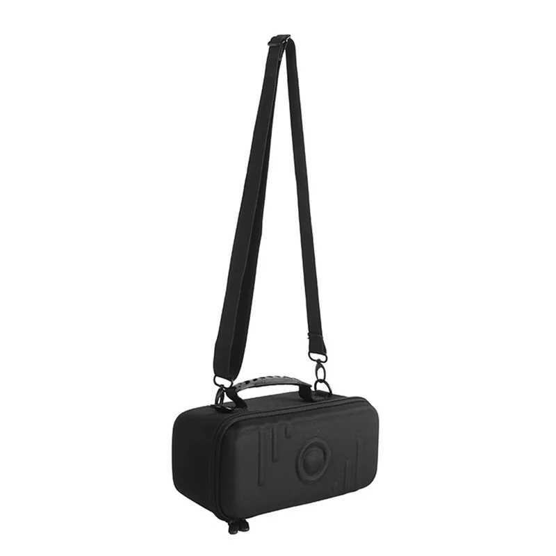 For Marshall Middleton II Speaker Storage Bag Hard EVA Shell with Shoulder Strap - Black / Grey Liner