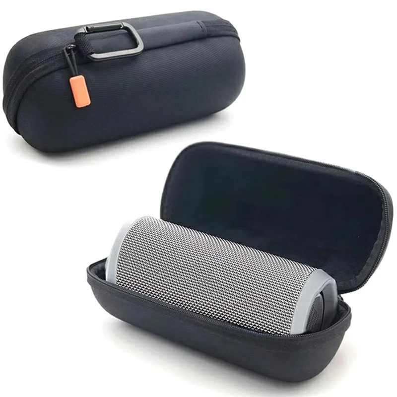 Speaker Storage Bag for JBL Flip 6 / 5 / 4 / Flip Essential 2 / Flip Essential Hard EVA Shell Carrying Pouch - Black