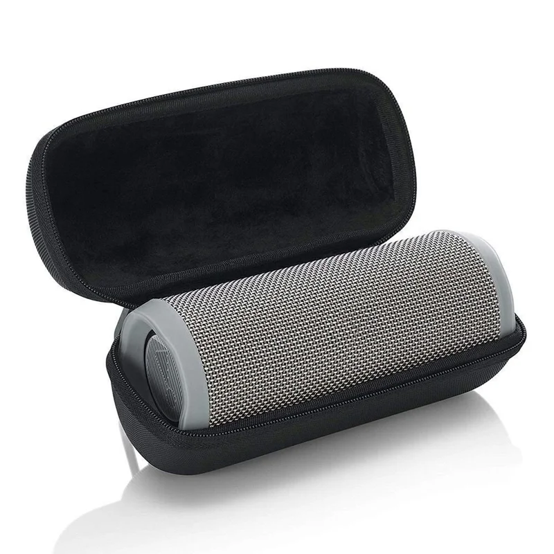 Speaker Storage Bag for JBL Flip 6 / 5 / 4 / Flip Essential 2 / Flip Essential Hard EVA Shell Carrying Pouch - Black