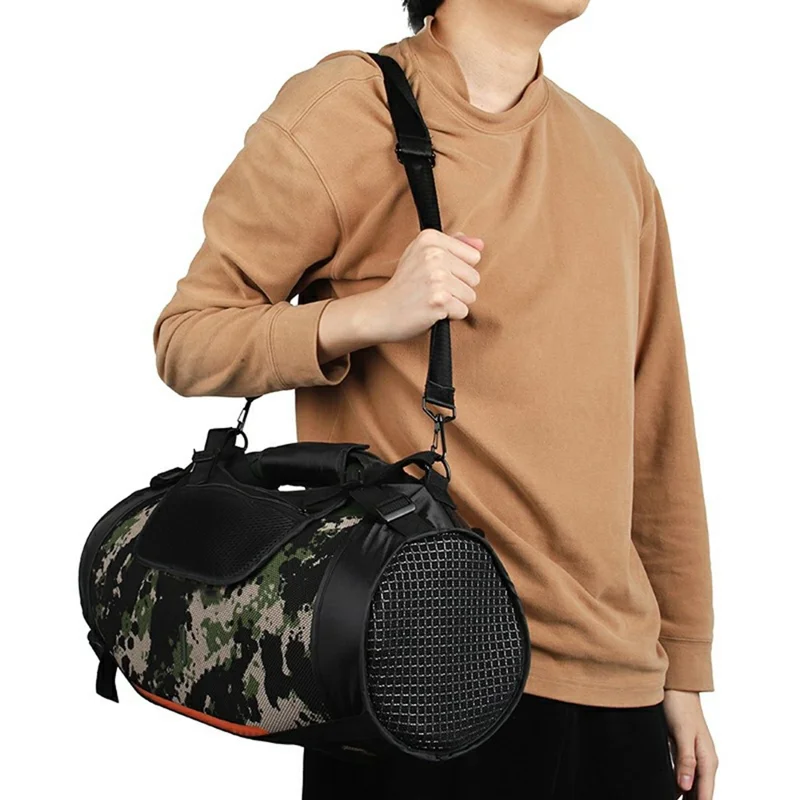 Portable Travel Case for JBL Boombox 4 Bluetooth-compatible Speaker Mesh Cover Carrying Bag with Shoulder Strap