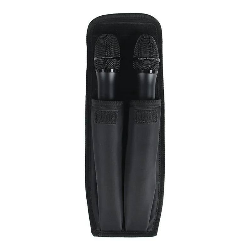 Microphone Storage Bag Portable Carrying Case for JBL  /  KTV Microphone Shoulder Bag Magic Tape Protective Pouch