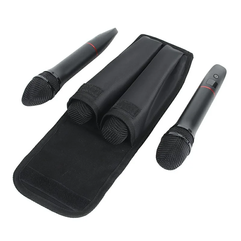 Microphone Storage Bag Portable Carrying Case for JBL  /  KTV Microphone Shoulder Bag Magic Tape Protective Pouch