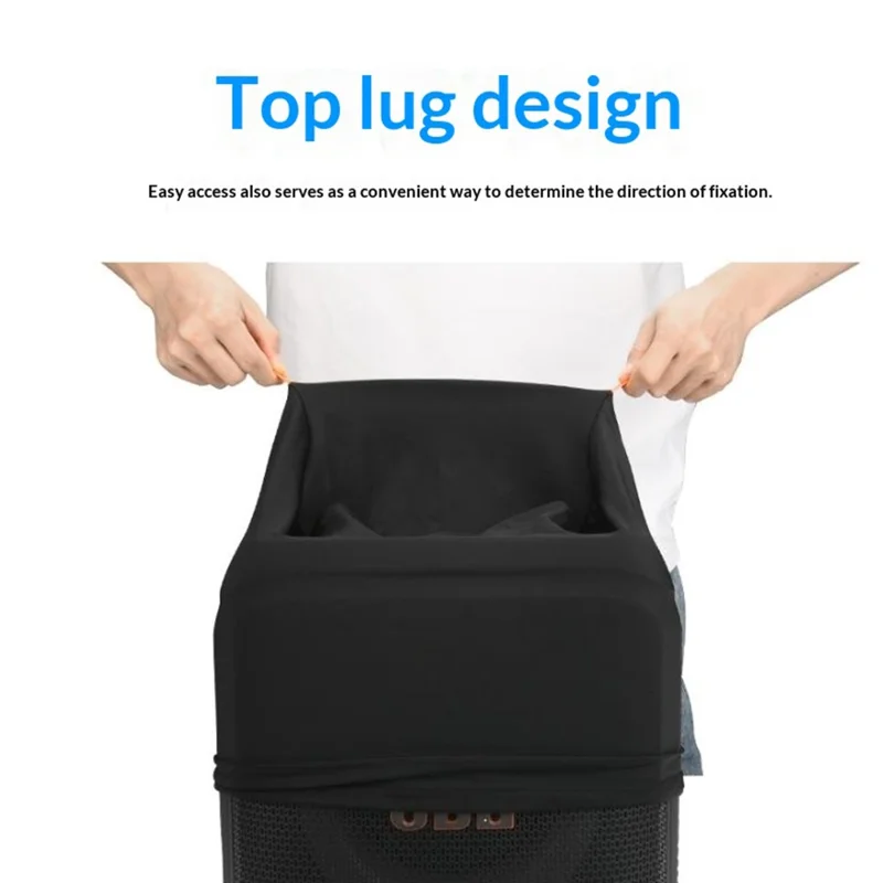 Funda para JBL PartyBox Encore 2, cubierta protectora portátil de tela Lycra - Negro