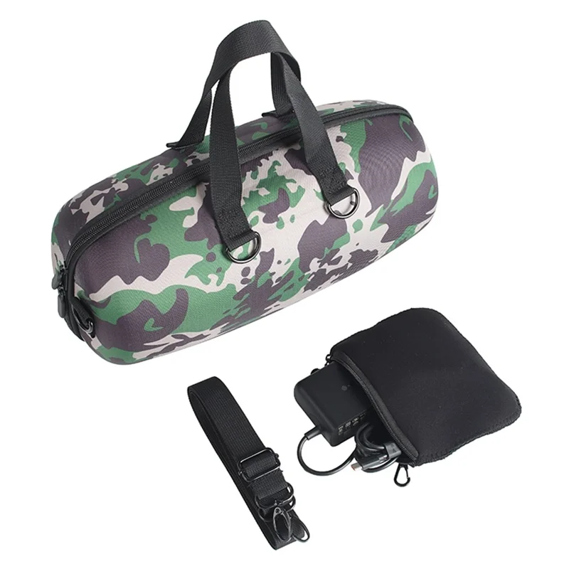 Carrying Case for JBL Xtreme 5 Bluetooth-compatible Speaker Shockproof Hard EVA Protective Storage Bag with Shoulder Strap - Camouflage