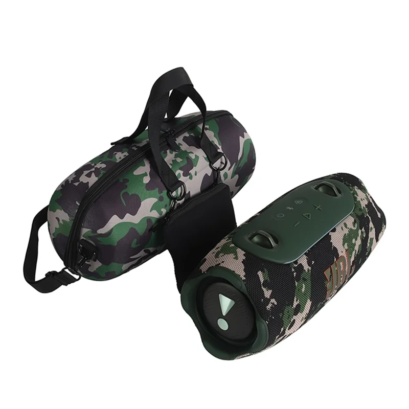 Carrying Case for JBL Xtreme 5 Bluetooth-compatible Speaker Shockproof Hard EVA Protective Storage Bag with Shoulder Strap - Camouflage