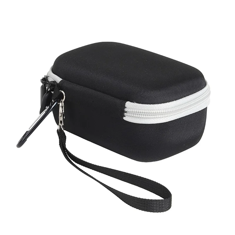 Pour JBL Go 4 Housse de Transport Ensemble Sac de Rangement Rigide en EVA avec Manchon en Silicone et Agrafe - Intérieur Gris / Rouge