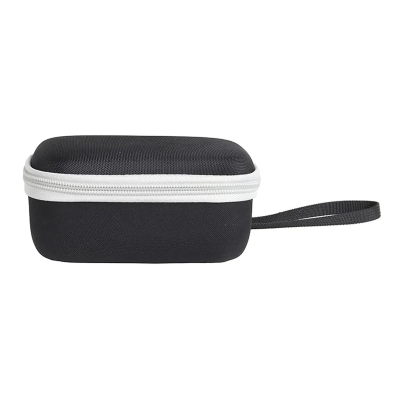 Pour JBL Go 4 Housse de Transport Ensemble Sac de Rangement Rigide en EVA avec Manchon en Silicone et Agrafe - Intérieur Gris / Rouge