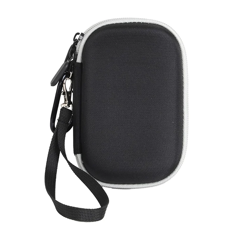 Pour JBL Go 4 Housse de Transport Ensemble Sac de Rangement Rigide en EVA avec Manchon en Silicone et Agrafe - Intérieur Gris / Rouge