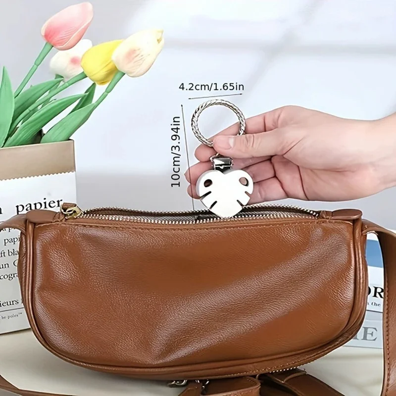 Colorful Flower Leaf Hat Clip Multi-functional Clip Travel Luggage Pendant Bag Accessory - White Daisy