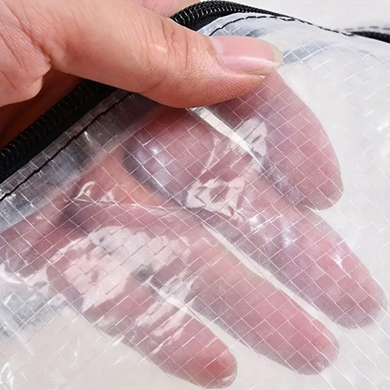 23.5 Gallon Large Capacity Clear Storage Bag Waterproof Clothes Organizer with Zipper for Moving Bedding