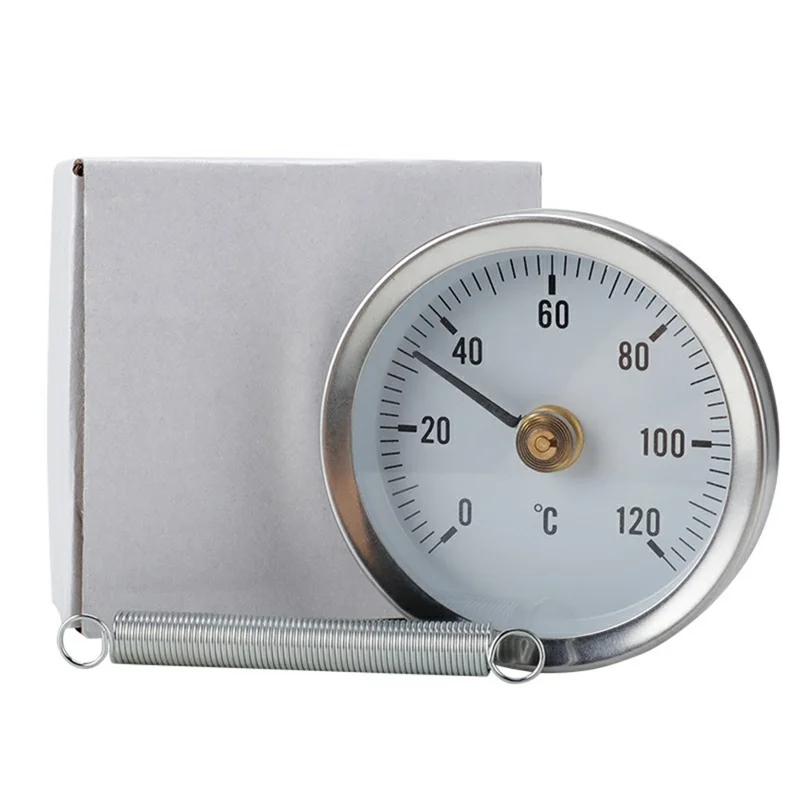 TS-W50A Bimetallic Thermometer 0-120 Degree Celsius Stainless Steel Industrial BBQ Oven Gauge