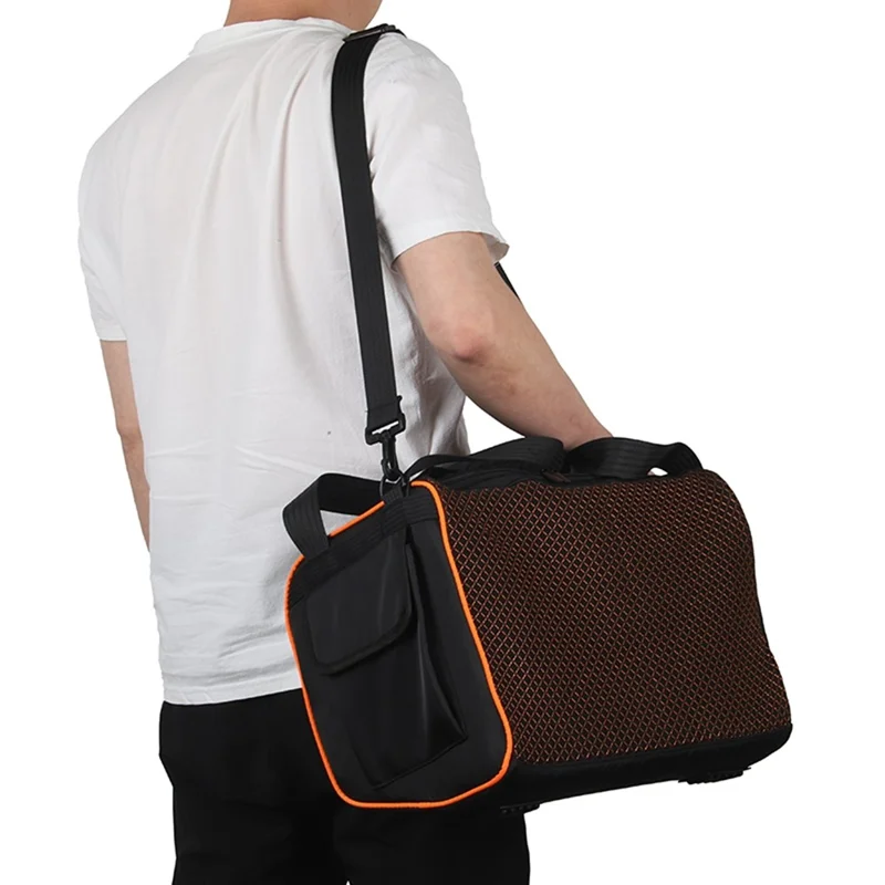 Tragbare Aufbewahrungstasche für JBL BandBox Trio Smart Speaker Atmungsaktives Mesh-Design mit Schultergurt und Griff